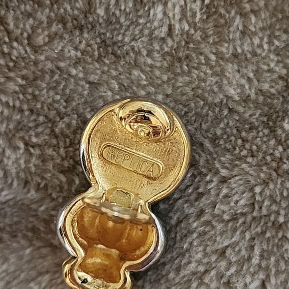 Vintage Designer Clip Earrings - Picture 3 of 3